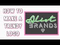 How To Create A Trendy Glam Logo | Glitter Text Logo | Brand Logo