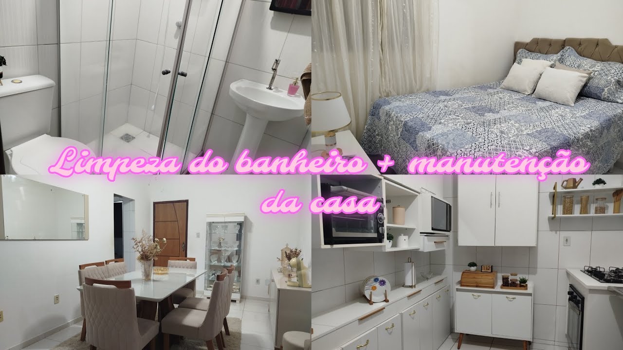 Limpeza do banheiro + manutenção da casa 💕 / Renata Pereira 💖