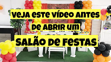 O que preciso para montar um salão de festa infantil?