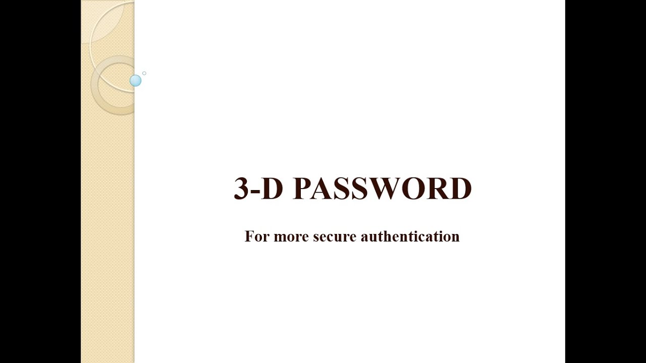 3d password presentation