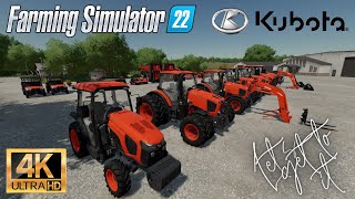 Farming Simulator 22 Looking at the Kubota DLC and mod pack 4k Resolution 60fps