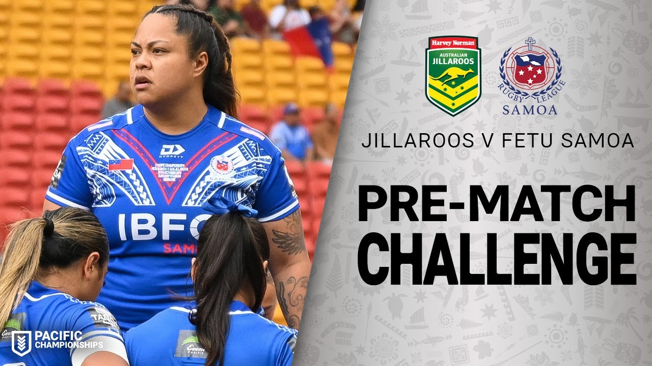 2025 Women's Pacific Championships | Jillaroos v Fetu Samoa | Pre Match Challenge | Round 2