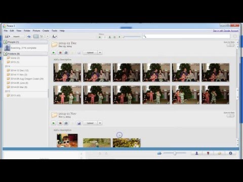 Guide to using Picasa to manage and organize photos