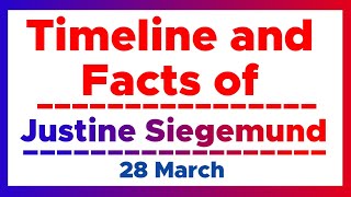 Celebrity Justine Siegemund : Timeline and Facts Wealth