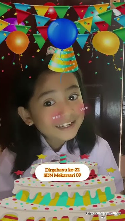 Ucapan Ultah dari Raisya azhari ramadhani 2D #Shorts