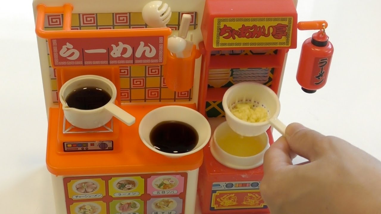 Let's play ramen shop with a 33-year-old toy!! - YouTube