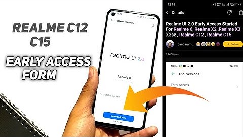Realme Ui 2.0 Early Access on Realme C15/c12 l Realme Ui 2.0 update in Realme C12/Realme C15 l🤓