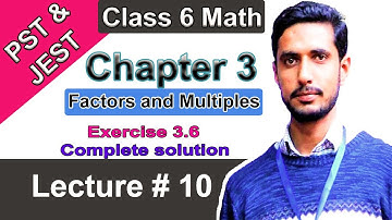 Applications of HCF,LCM |Exercise 3.6| Class 6 Math | Chapter 3 | Lecture #10 | Sindh Textbook Board