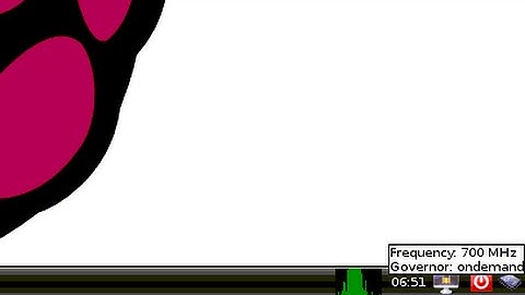 Display CPU Frequency monitor on Raspberry Pi Task Bar