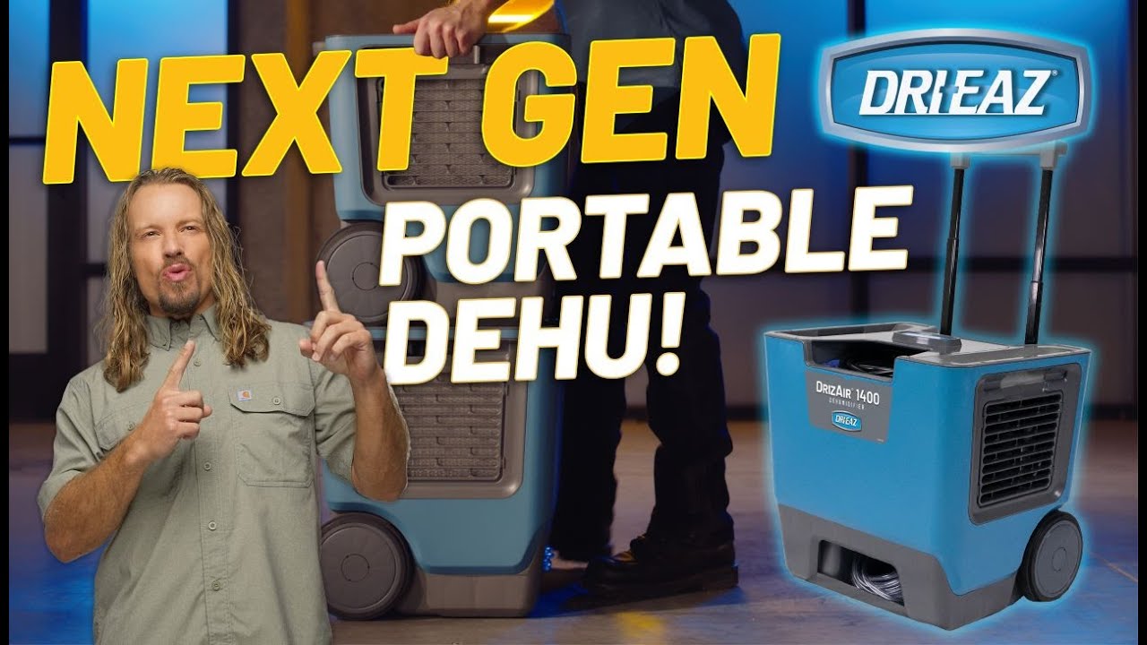 Dri-Eaz® DrizAir® 1400 Dehumidifier - Compact, Professional Grade