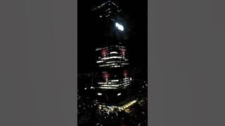 Gedung FWD SCBD malam hari