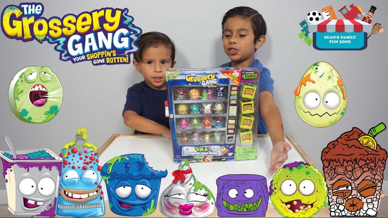 The Grossery Gang Unboxing - Vile Vending Machine - Sean's Family Fun Zone