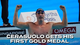 The Master of the 50m Breaststroke: Simone Cerasuolo's way to his first gold medal in Singapore! 🥇