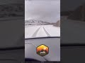 هطول برد كثيف على بللحمر في منطقة عسير في السعودية