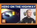 Goodyear officer describes daring rescue of woman from burning car