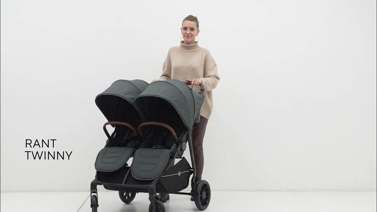 Прогулочная коляска для двойни Rant Twinny - YouTube