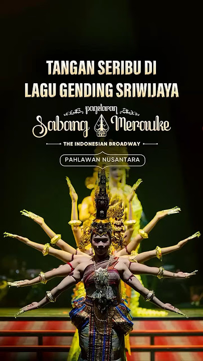 Cuplikan scene saat lagu “Gending Sriwijaya” dengan iringan tarian seribu tangan🤩
