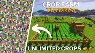 Automatics Villager Crop Farm in Minecraft 1.20 (Tutorial) Java and Bedrock!