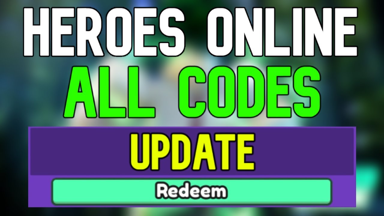 Roblox Heroes Online Codes (November 2023)