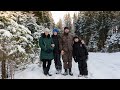 СЕМЕЙНЫЙ ОТДЫХ В ЛЕСУ | Зимние забавы!! Релакс видео