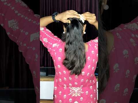Day 75 ✅Hairstyle college girls long hairs #viralvideo #video #hairstyle #youtubeshorts #shorts