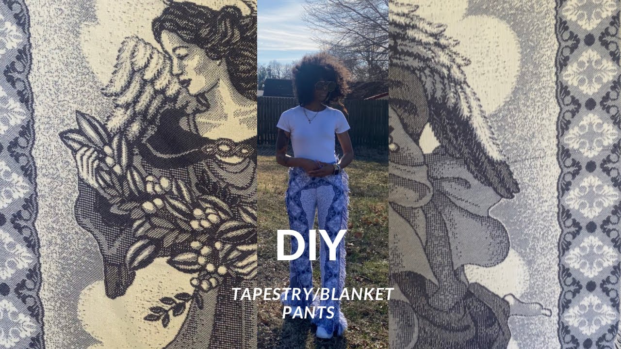 DIY tapestry/blanket pants YouTube