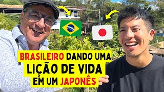 Brasileiro dando uma lição de vida em um japonês
