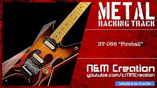 Fast 80s Glam Metal Guitar Backing Track Jam in Bm | BT-086 chords