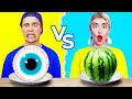 Gummy Food vs Real Food Challenge