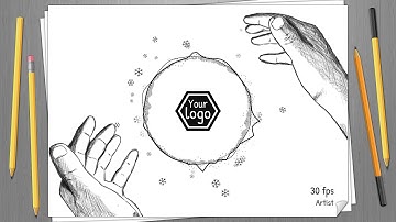 Hand Drawn Audio Spectrum Music Visualizer 30 FPS