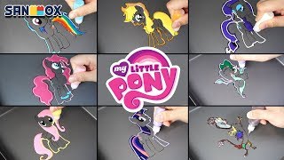 My Little Pony Pancake Art - Rainbow Dash Applejack Pinkie Pie Rarity Twilight Fluttershy Etc