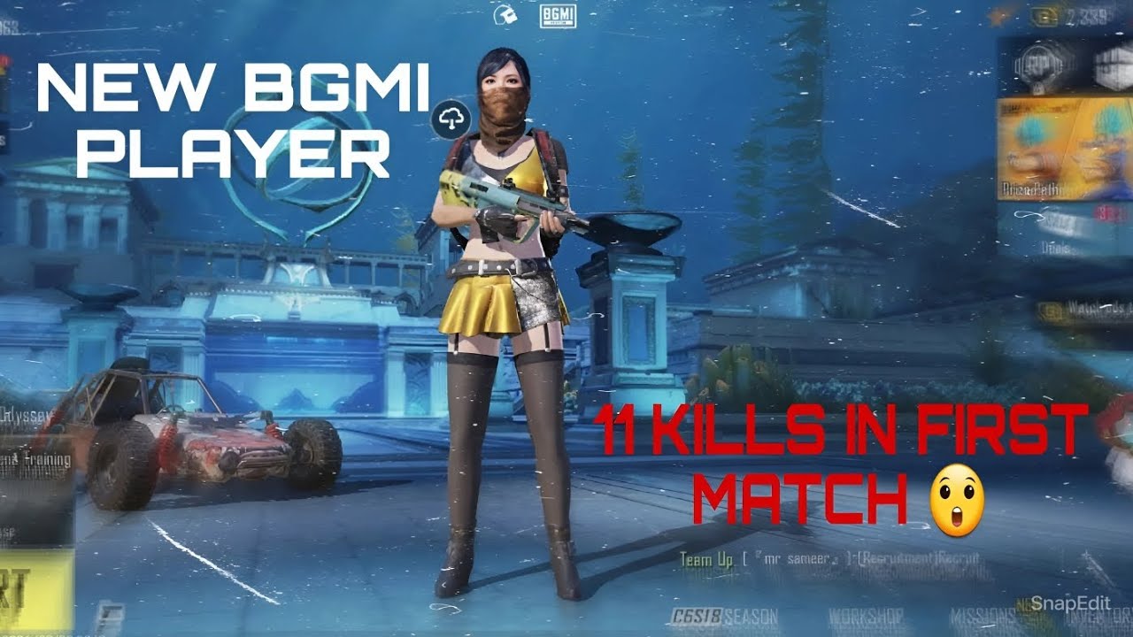 NEW BGMI PLAYER 11 KILLS WITH 5 STREAK IN HIS FIRST MATCH 😲 #bgmilive ...