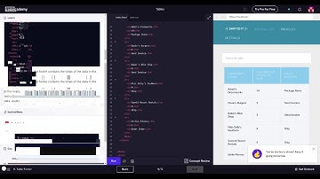 Learn HTML with Codecademy HTML Tables (Table Footer)
