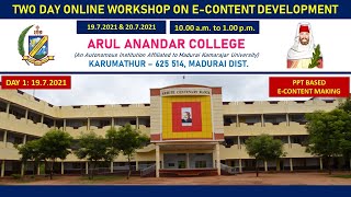 DAY 1 - SESSION 1: E-CONTENT MAKING NUANCES USING PPT