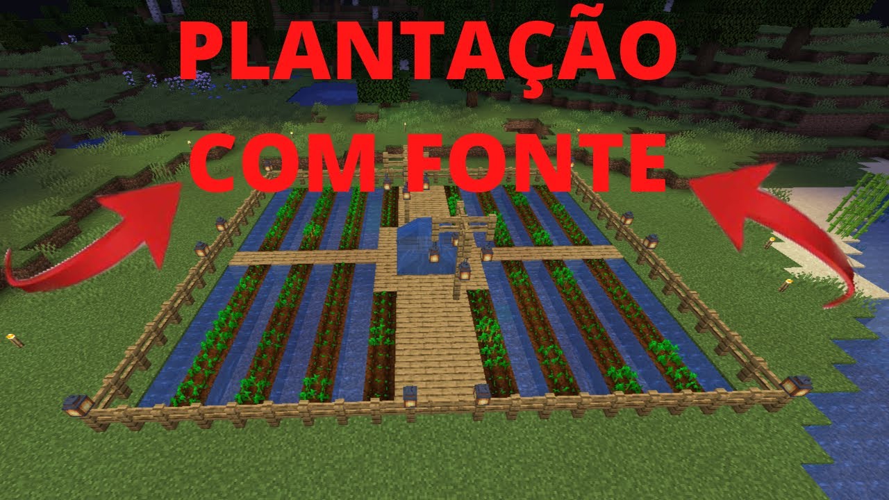 DECORAÇÃO PARA SUA PLANTAÇÃO NO MINECRAFT + EXTRA