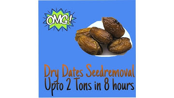 DRY DATES SEED REMOVAL MACHINE (DRY DATES DESEEDING MACHINE)