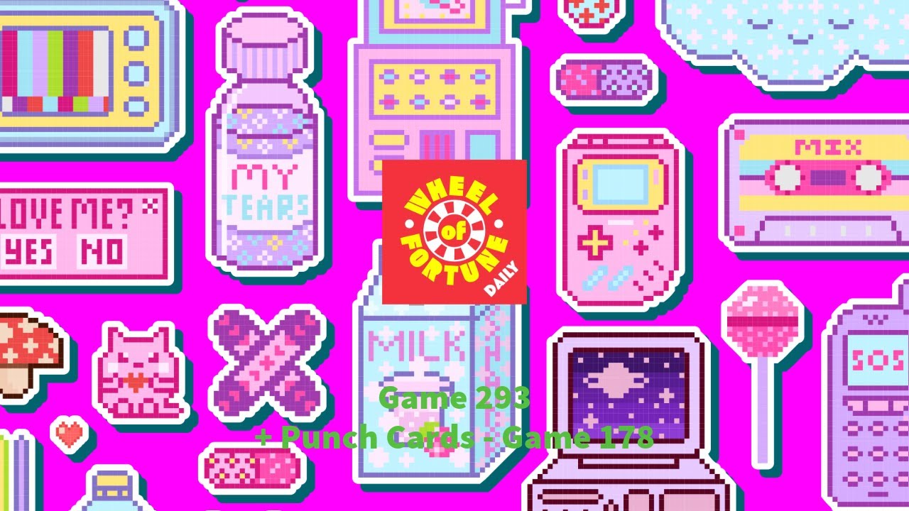 Wheel of Fortune Daily - Game 293 + Punch Cards - Game 178 *NO COMMENTARY*