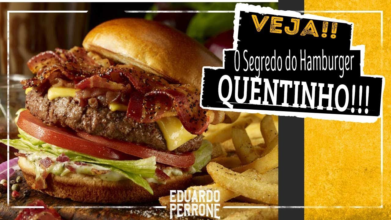 Hambúrguer Caseiro com Bacon e Ovo!!! Sensacional! 🍟🥓🍔