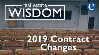 2019 Contract Changes: Section 13 (Transfer of Title) and Closing Instructions
