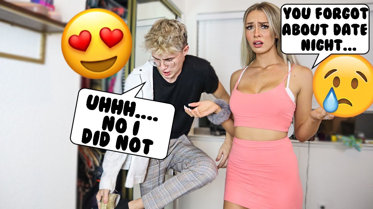 “You Forgot About Date Night” Prank on Fiancé! *CUTEST REACTION EVER*