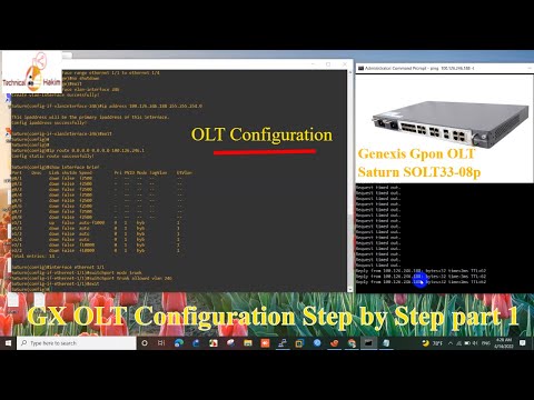 GX OLT Configuration Step by Step part 1 | Genexis Gpon OLT Saturn SOLT33 08p | Technical Hakim