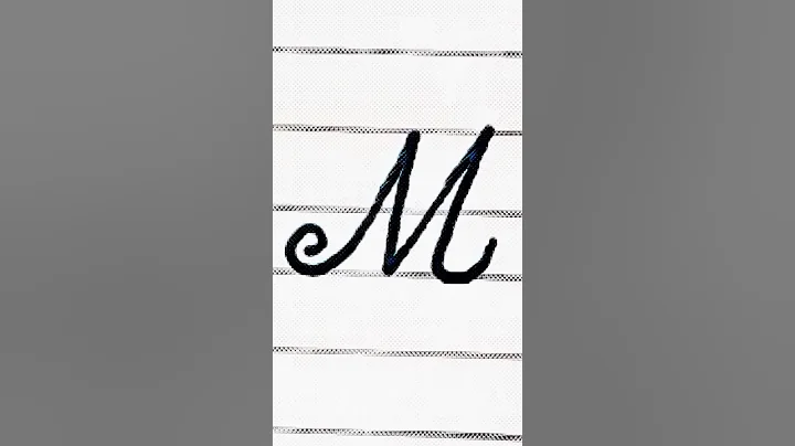 Beginner's Guide To Writing Cursive Letter  M| Cursive Writing Practice For Beginners