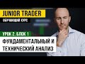 Фундаментальный и Технический Анализ Рынка Криптовалюты. Junior Trader: Урок 2. Блок 1.