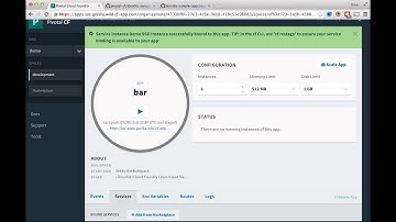 Pivotal Single Sign-On Service for Pivotal Cloud Foundry: Application Single Sign-On Demo