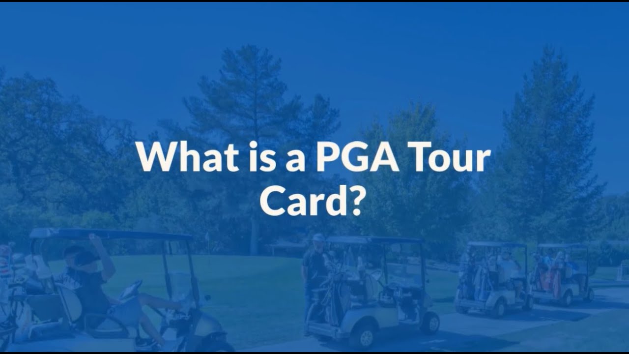 how does a pga tour card work