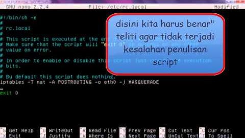kesalahan pada saat konfigurasi iptables