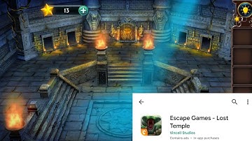 Escape games - Lost temple chapter 1 complete walkthrough #puzzlegame #games #fungame