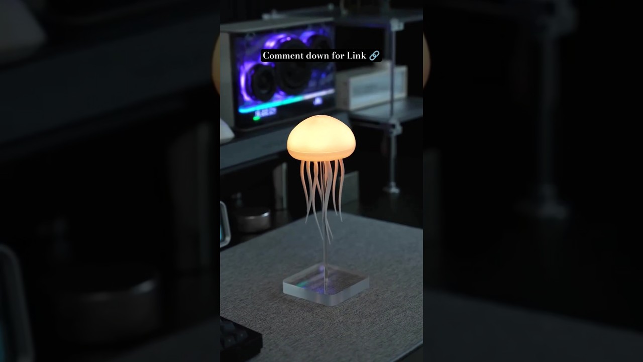 Jellyfish Lamp | Realistic Floating Effect | Soft LED Night light 