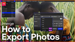 How to Export in Imerge | My First Project