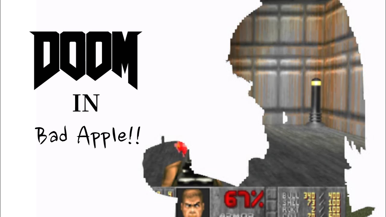 Doom but it's in Bad Apple!!